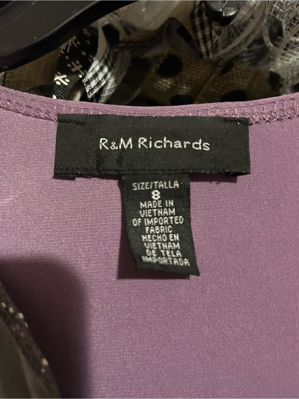R&M Richards Purple Dress
